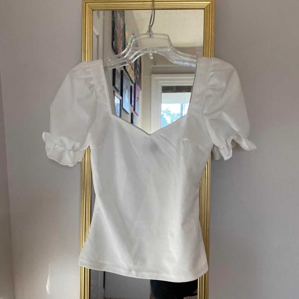 White SHEIN Blouse - Size Small